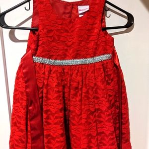2T Red Lace Dress